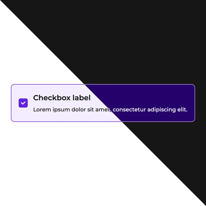 A screenshot of a checked checkbox from the pass Culture design system